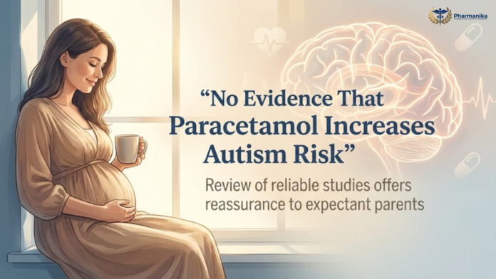 No evidence that paracetamol increases the risk of autism among children , paracetamol autism risk .