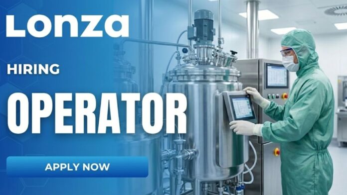 Pharmacy Job at Lonza | Apply Now for the Operator Role