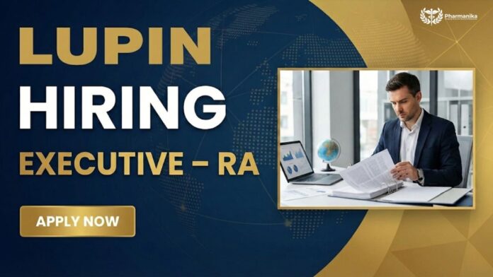 Executive Job for Freshers at Lupin | BPharm/MPharm Graduates Apply Now
