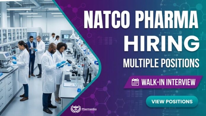 Walk-In Interview for Multiple Positions | Pharma Graduates Apply Now