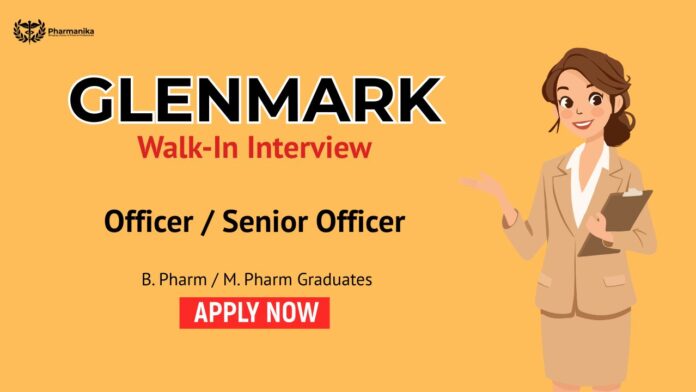 Walk-In Drive at Glenmark Pharmaceuticals careers for Quality Control and Quality Assurance jobs in Aurangabad
