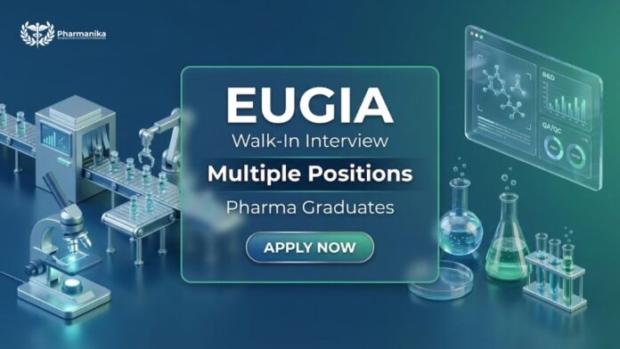 Walk-In Drive for Pharma Jobs in Telangana at Eugia Pharma Unit-III