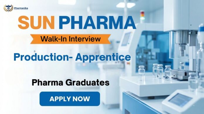 Walk-In Interview Sun Pharma Careers Production Jobs Mohali 2026