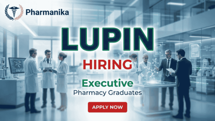 Executive Project Management Job At Lupin, B pharma jobs,M Pharma jobs