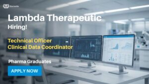 Hiring! Technical Officer Clinical Data Coordinator Pharma Graduates Hiring! Technical Officer Clinical Data Coordinator Pharma Graduates