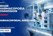 Govt Pharma Pharmacopoeial Associate Job Openings – Attend Walk-In Interview Pharma Govt Job Pharmacopoeial Associate Job walk-in interview at Indian Pharmacopoeia Commission IPC Ghaziabad