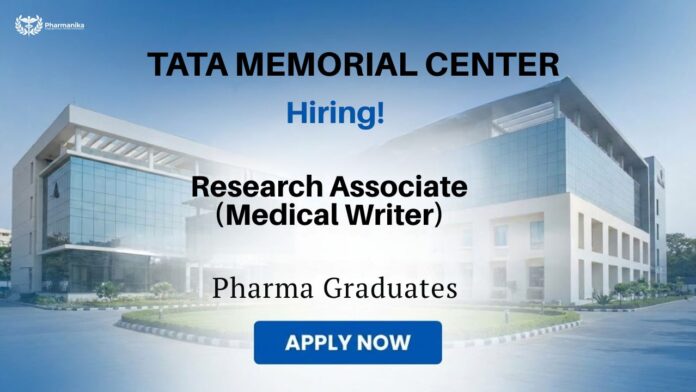 Pharma Govt Job Research Associate Job walk-in interview at Homi Bhabha Cancer Hospital 2026