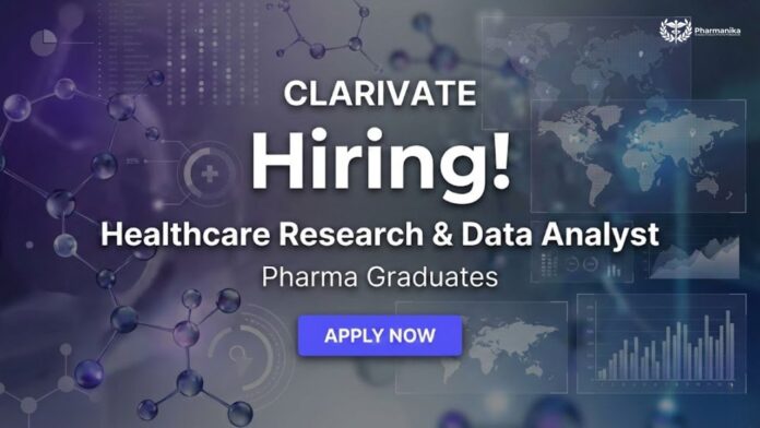 Pharma Jobs at Clarivate Careers – Healthcare Research & Data Analyst in Noida