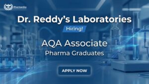 Pharma Jobs at Dr. Reddy’s Laboratories – AQA Associate role under Dr Reddy’s Careers in Hyderabad Pharma Jobs at Dr. Reddy’s Laboratories – AQA Associate role under Dr Reddy’s Careers in Hyderabad