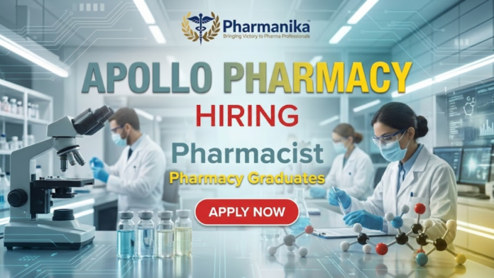 Pharmacist Job At Apollo Pharmacy, Pharma Jobs, Pharmacy Jobs