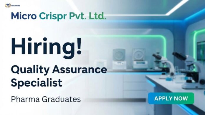 Quality Assurance Jobs - Biologics & GMP Specialist Micro Crispr pharma Jobs