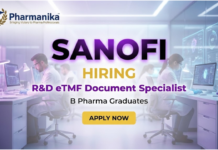 R&D eTMF Document Specialist Job at Sanofi | B Pharm Graduates Apply Now R&D eTMF Document Specialist Job At Sanofi, B Pharma jobs, Pharma Jobs