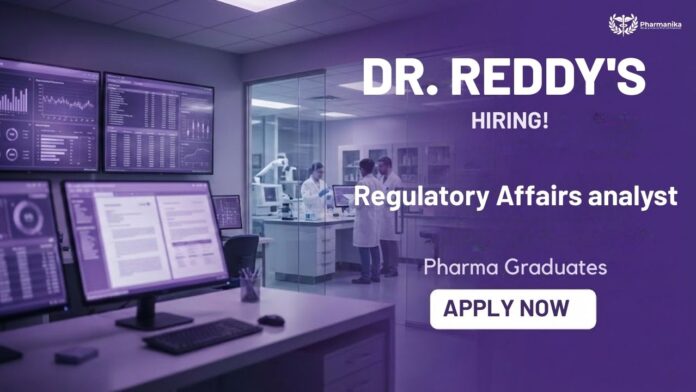 Regulatory Affairs Jobs at Dr Reddy’s Careers in Hyderabad for Publishing & RIM Operations