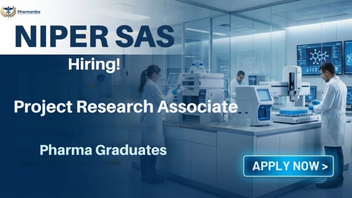 Research Associate Jobs at NIPER Careers – Project Research Associate Vacancy at NIPER Mohali 2026