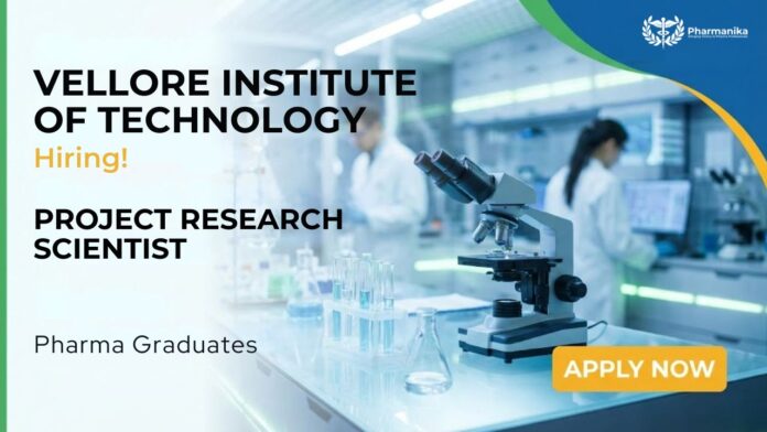 Research Scientist Recruitment at VIT Vellore jobs under ICMR project (1)