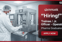 Trainee Operator Job at Glenmark | D Pharm Graduates Apply Now Trainee Operator Job at Glenmark, D Pharm Jobs, Pharmacy Jobs