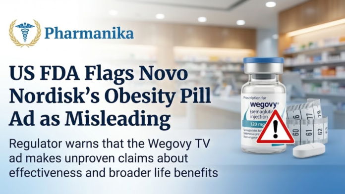 US FDA Flags Novo Nordisk's Obesity Pill Ad as Misleading, Pharma News