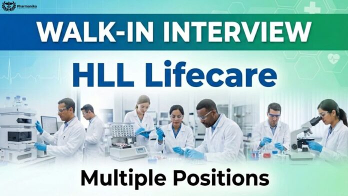 Multiple Pharmacy Jobs at HLL Lifecare | Attend the Walk-In Interview