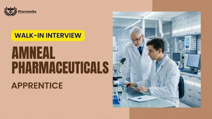 Pharma Freshers Job at Amneal Pharmaceuticals | Attend the Walk-In Interview