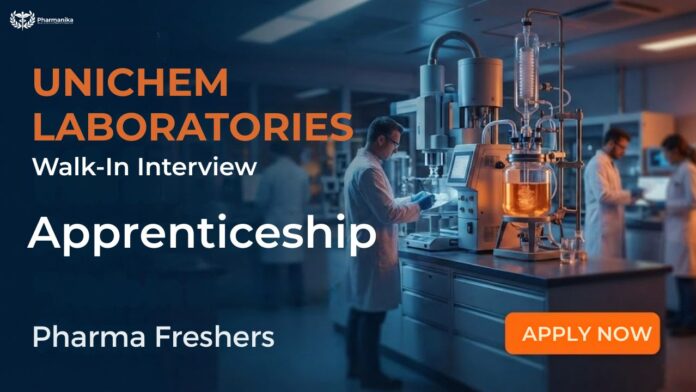 Walk-In Interview for Pharma Freshers Jobs at Unichem Laboratories Ltd Goa