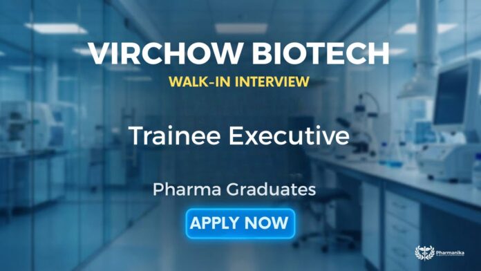 Walk-In Interview for Pharma Jobs in Hyderabad at Virchow Blatech Pvt Ltd