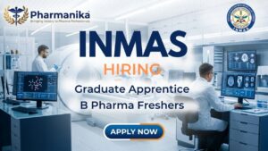 INMAS DRDO Pharma Govt Job Apprentice Job 2026 for B Pharma Graduates INMAS DRDO Pharma Govt Job Apprentice Job 2026 for B Pharma Graduates