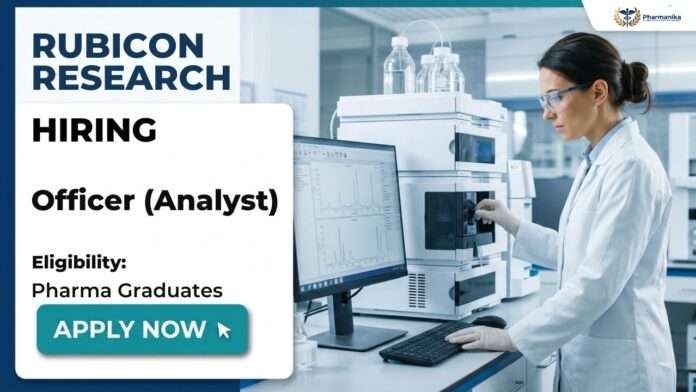 Pharma Job Analyst Job at Rubicon Research Ltd – QC Officer Vacancy in Satara