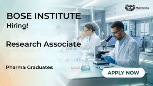Pharma Job Research Associate Job at Bose Institute under CSIR sponsored project Pharma Job Research Associate Job at Bose Institute under CSIR sponsored project