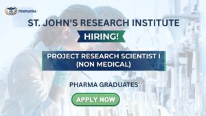 Pharma Job and Research Scientist Job at St. John’s Research Institute Bangalore – ICMR Project Recruitment 2026 Pharma Job and Research Scientist Job at St. John’s Research Institute Bangalore – ICMR Project Recruitment 2026
