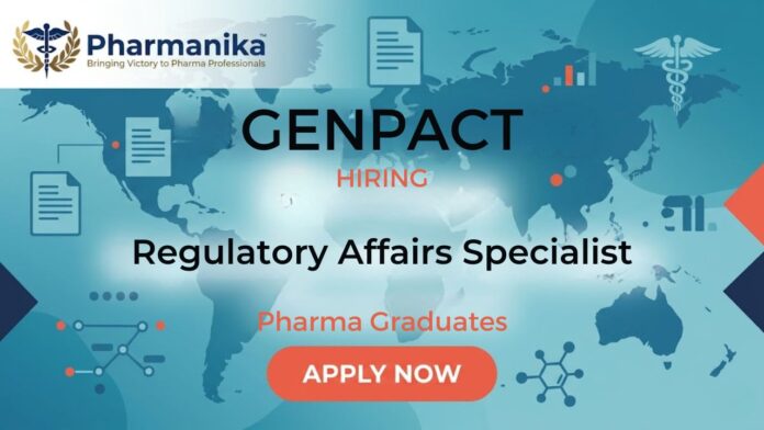 Pharma Jobs Regulatory Affairs job at Genpact