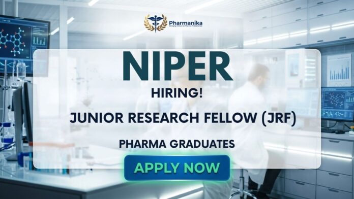 Pharma Research Job Pharma Govt Job NIPER Hyderabad JRF Recruitment 2026
