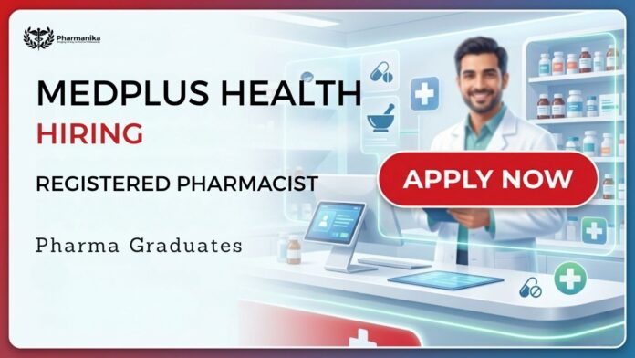 Pharmacist Job at MedPlus Careers serving customers in Kolkata
