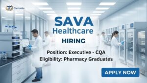Quality Assurance Job Pharma Job SAVA Healthcare QA Executive Pune Quality Assurance Job Pharma Job SAVA Healthcare QA Executive Pune