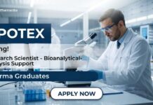 Apotex Pharma Job Opportunity | Research Scientist – Bioanalytical- Analysis Support role | B Pharmacy Graduates Research Scientist Job Pharma Job in Bangalore at Apotex Bioanalytical Role (1)
