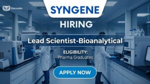 Pharma Job in Bangalore Pharma Research Jobs Lead Scientist Bioanalytical Syngene Pharma Job in Bangalore Pharma Research Jobs Lead Scientist Bioanalytical Syngene