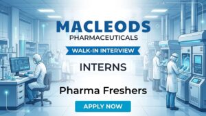 Walk-In Interview Pharma Job for B.Pharm M.Pharm D.Pharm Freshers at Macleods Pharmaceuticals Ltd Walk-In Interview Pharma Job for B.Pharm M.Pharm D.Pharm Freshers at Macleods Pharmaceuticals Ltd