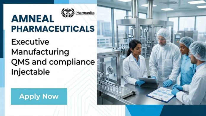 Explore a b pharm job at Amneal Pharmaceuticals as Executive Manufacturing QMS & Compliance in Ahmedabad. Apply now for top amneal careers opportunities.