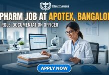 Exciting B Pharm Job at Apotex, Bangalore | Get an Exposure to Regulatory and Quality Management Systems! B Pharm Job at Apotex in Bangalore. Pharmacy candidates Apply for the Documentation Officer Role at Apotex Careers.