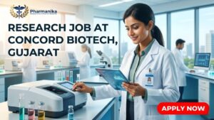 Exclusive Research Job at Concord Biotech, Gujarat Pharmacy Candidates Apply Now! Research Job at Concord Biotech in Gujarat. Pharmacy Candidates Apply for the Research Analyst Role at Concord Biotech.
