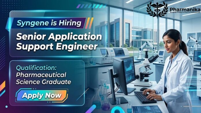 Pharma Job at Syngene | Apply for Senior Application Support Engineer Role