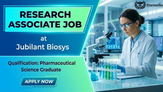 M Pharm Job at Jubilant | Apply Now for Research Associate Job