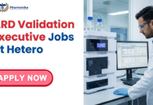 B Pharmacy Jobs at Hetero | BPharm & MPharm Candidates, Apply Now For ARD Validation Executive Role B Pharmacy Jobs at Hetero. BPharm & MPharm Candidates, Apply Now For ARD Validation Executive Role. Job Opportunity in Hyderabad.