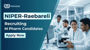 NIPER Latest M Pharm Jobs under NIPER Raebareli Recruitment. Explore Top Research Jobs in Pharma Sector. Check Eligibility and Apply Now.