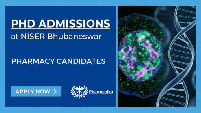 Apply for NISER PhD Program 2026. Explore NISER Bhubaneswar Recruitment for Career in Pharmacy with ₹42,000 fellowship. Apply Now.