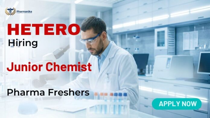 Pharma Freshers Job at Hetero Careers Production Department Hiring 2026