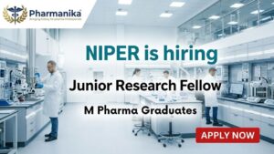 Pharma Govt Job at NIPER Ahmedabad for Junior Research Fellow recruitment 2026 Pharma Govt Job at NIPER Ahmedabad for Junior Research Fellow recruitment 2026