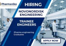 Pharma Engineering Job Opening | NovoNordisk Engineering offers Apprenticeship | Pharma Engineers | Apply Now Pharma engineering Job Pharma Apprenticeship at NNE Bangalore for freshers