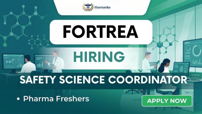 Pharmacovigilance job Pharma Freshers job Safety Science Coordinator Pune