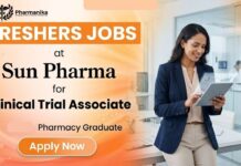 Freshers Pharmacy Jobs | Clinical Trial Associate at Sun Pharma Career | Apply Now Freshers Pharmacy Jobs Sun Pharma Career Clinical Trial Associate Role