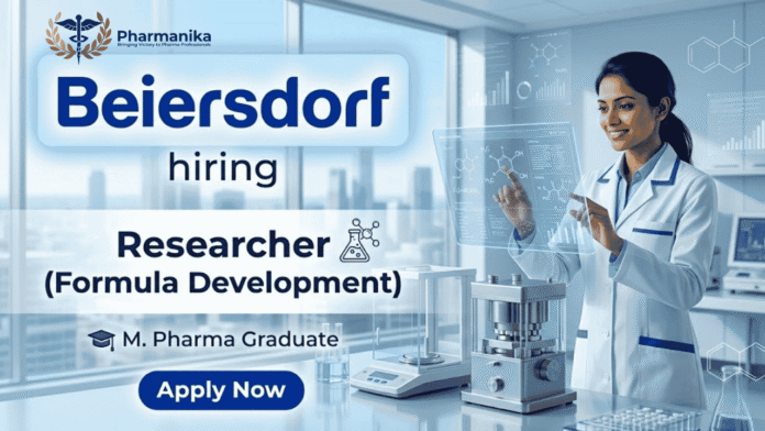 M. Pharma jobs at Beiersdorf R&D Jobs opportunity